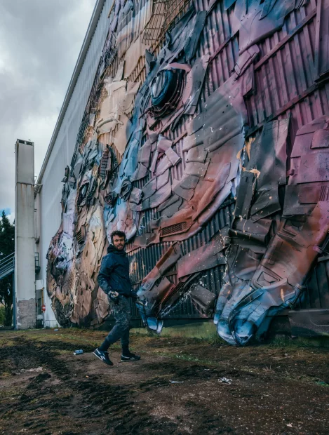 Conviés par Nadau Architecture, Milmurs a eu le privilège de produire la première édition du festival international d'art mural de la ville de Bègles.