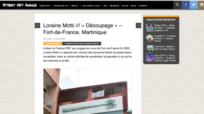 Milmurs production, Street-art, Martinique, Montréal, Inside-out - festival fort de france 2020