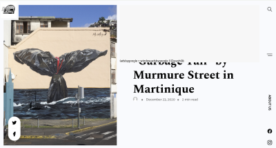 Milmurs production, Street-art, Martinique, Montréal, Inside-out - festival fort de france 2020