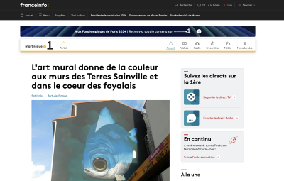 Milmurs production, Street-art, Martinique, Montréal, Inside-out - festival fort de france 2020