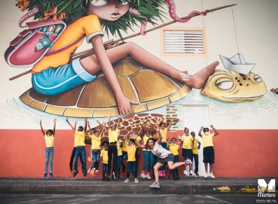 Milmurs production, Street-art, Martinique, Montréal, Vinie Graffiti festival fort de france 2020